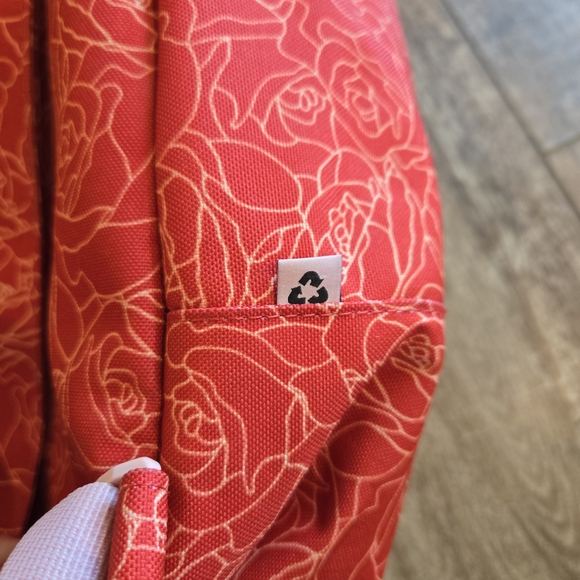 Red Floral Backpack - Picture 5 of 9